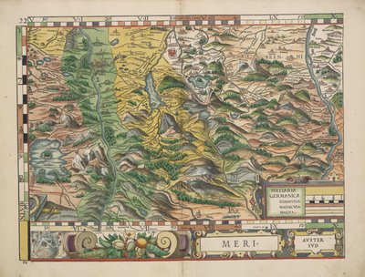 Beierse landkaarten van 1568 (Tafel 22) door Philipp Apian